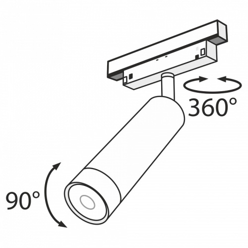 Светильник на штанге Maytoni Focus LED TR019-2-7W3K-B в Слободском фото 4