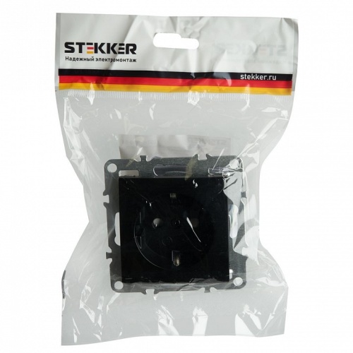 Розетка с заземлением и со шторкой, без рамки Stekker Эрна 49154 в Нижнем Новгороде фото 6