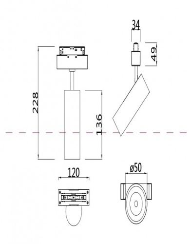 Светильник на штанге Maytoni Focus LED TR019-2-10W4K-B в Зеленограде фото 6