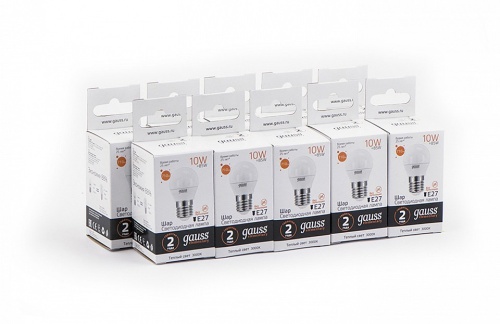 Лампа светодиодная Gauss LED Elementary Globe E27 10Вт 3000K 53210 в Нижнем Новгороде фото 5