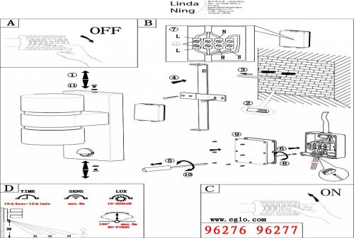 Светильник на штанге Eglo Atollari 96276 в Нижнем Новгороде фото 2