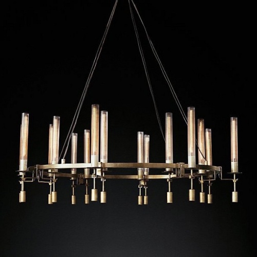 Подвесная люстра Imperiumloft Rh Fontanelle Round Chandelier 16 40.1552 в Нижнем Новгороде