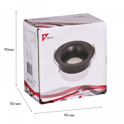 Встраиваемый светильник  16062-9.0-001LD MR16 BK в Нижнем Новгороде фото 5
