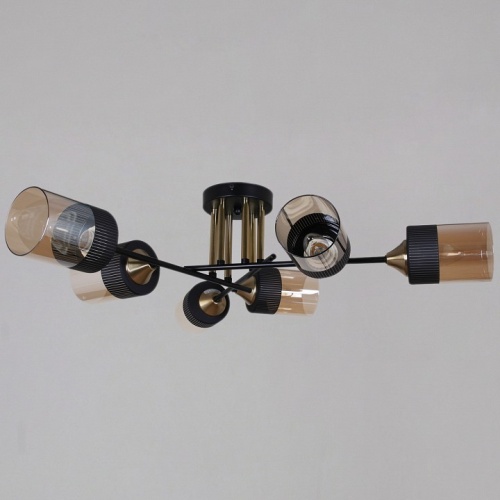 Люстра на штанге  48460-0.3-06 BK+COPPER в Нижнем Новгороде фото 3
