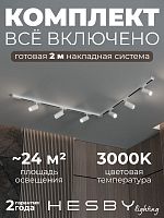 Комплект трековый Hesby Lighting Skylite №3 HSBL_kompl_S003_NL2W3K в Нижнем Новгороде