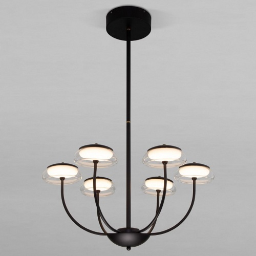 Люстра на штанге Eurosvet Fungo 50388 LED черный в Нижнем Новгороде