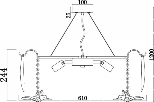 Подвесная люстра Favourite Philomela 3054-8P в Нижнем Новгороде фото 4