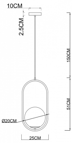 Подвесной светильник Arte Lamp Matisse A7746SP-1AB в Яранске фото 3