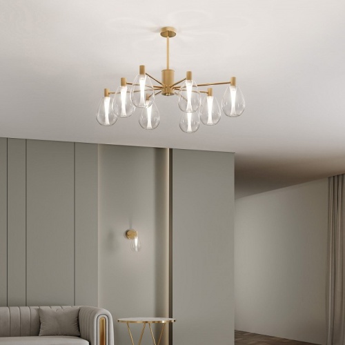 Люстра на штанге Eurosvet Magma 60175/8 латунь в Нижнем Новгороде фото 3