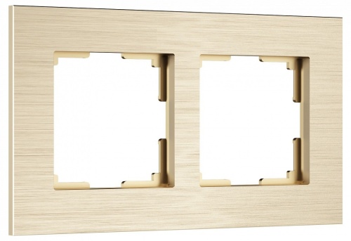 Рамка на 2 поста Werkel AluMax шампань W0023511 в Нижнем Новгороде