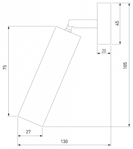 Спот Eurosvet Pin 20133/1 LED черный в Симферополе фото 3