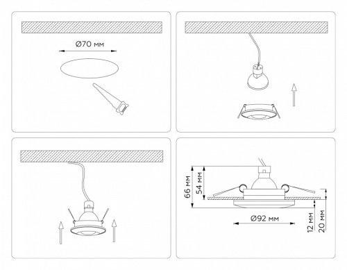 Встраиваемый светильник Ambrella Light TN TN3200 в Нижнем Новгороде фото 5