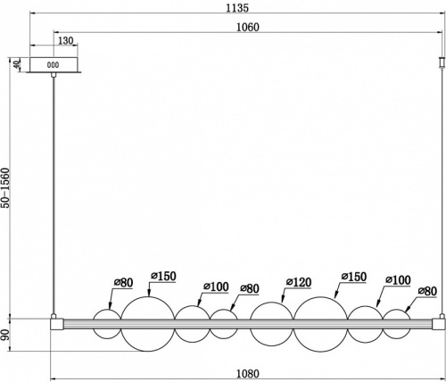 Подвесной светильник Freya Glaze FR5396PL-L13BS в Нижнем Новгороде фото 2