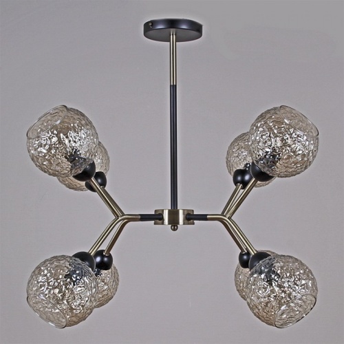 Люстра на штанге ILLUMICO  IL0268-8PSQ-79 BK AB в Нижнем Новгороде фото 4