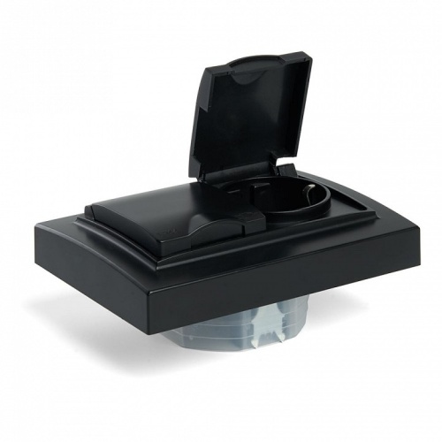 Розетка двойная с заземлением и со шторками, с крышкой Stekker Эрна 49138 в Нижнем Новгороде фото 6