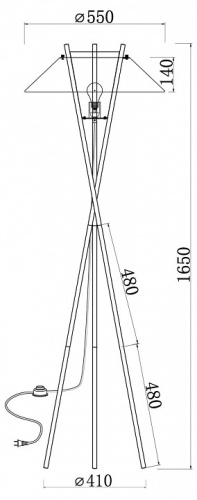 Торшер Maytoni Bastone MOD006FL-01B в Артемовском фото 2