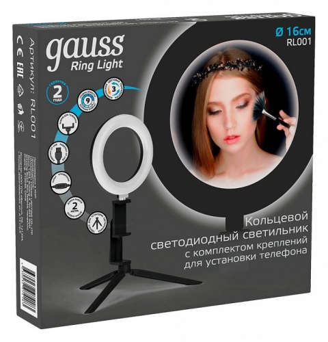 Настольная лампа кольцевая Gauss Ring Light RL001 в Нижнем Новгороде фото 5