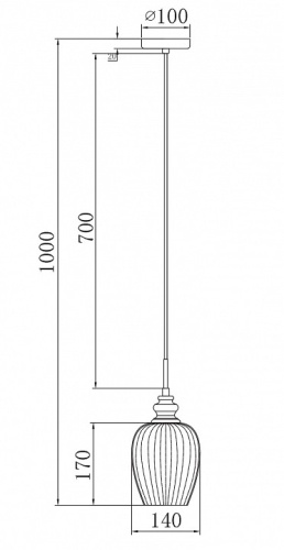 Подвесной светильник Maytoni Blues MOD033-PL-01-N в Нижнем Новгороде фото 3