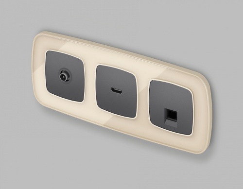 Накладка для ТВ-розетки Ambrella Volt OMEGA OP6630 в Нижнем Новгороде фото 2