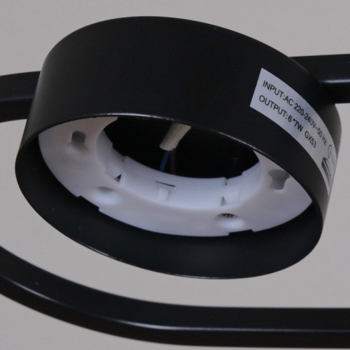 Люстра на штанге 02760-1 02760-0.3-06 BK+WOOD GX53 в Нижнем Новгороде фото 3