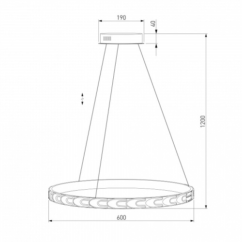 Подвесной светильник Eurosvet Chain 90164/1 сатин-никель в Нижнем Новгороде фото 3