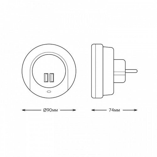 Ночник Gauss  NS001 в Нижнем Новгороде фото 2