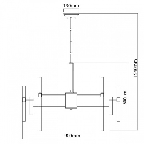 Люстра на штанге MW-Light Альгеро 3 285010910 в Мурманске фото 11