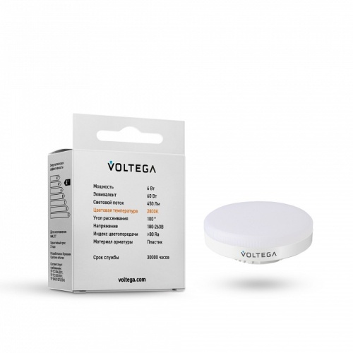 Лампа светодиодная Voltega GX53 6W GX53 6Вт 2800K 7770 в Нижнем Новгороде фото 3
