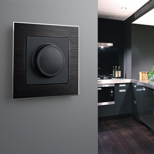 Рамка на 1 пост Werkel Aluminium (черный алюминий) W0011708 в Нижнем Новгороде фото 3