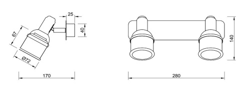 Спот Freya Arlette FR7003WL-02BZ в Бородино фото 2