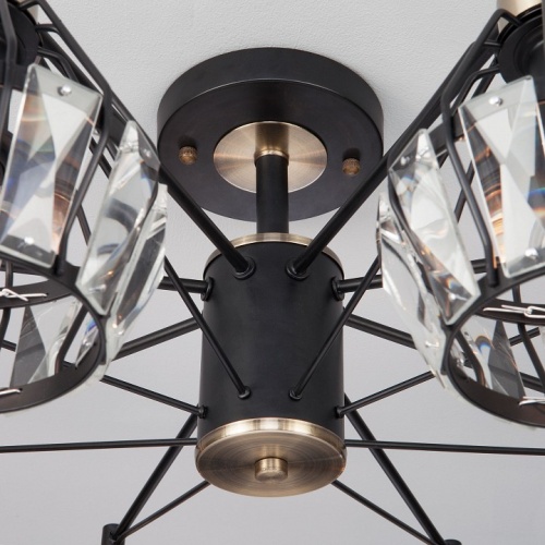 Люстра на штанге Eurosvet Lord 70075/8 черный в Нижнем Новгороде фото 2