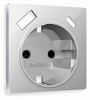 Накладка для розетки с заземлением и со шторками и 2хUSB type A и C Ambrella Volt ALFA AP4100 в Нижнем Новгороде