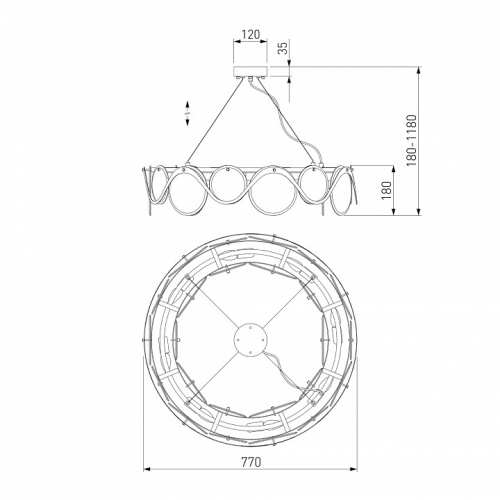 Подвесной светильник Bogate's Galicia 354/8 Smart в Нижнем Новгороде фото 5