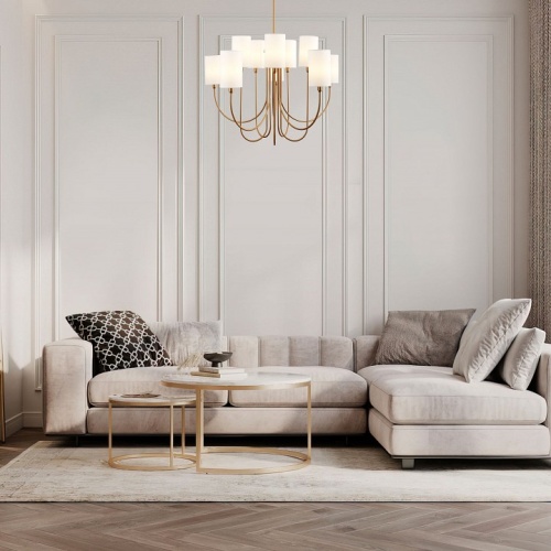 Подвесная люстра Eurosvet Abbey 60164/10 латунь в Нижнем Новгороде фото 3