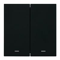 Выключатель двухклавишный с подсветкой без рамки Stekker Мия 50446 в Нижнем Новгороде