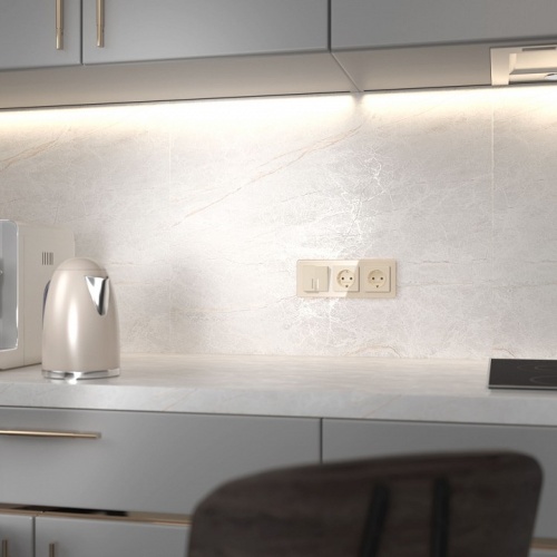 Выключатель двухклавишный с подсветкой без рамки Werkel айвори акрил W1120143 в Нижнем Новгороде фото 2