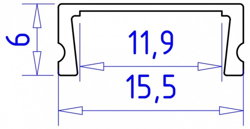 Профиль накладной Ambrella Light GP GP1700WH в Нижнем Новгороде фото 2