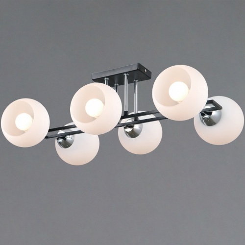 Потолочная люстра ILLUMICO TRENTO IL0791-6CSQ-25 BK CR TRENTO в Нижнем Новгороде