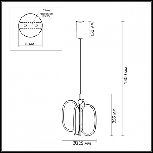 Подвесная люстра Odeon Light Piuma 6665/38L в Коркино фото 2