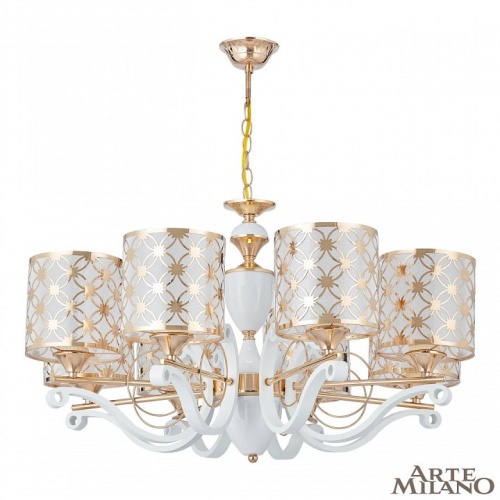 Подвесная люстра Arte Milano Florentia-3097 303097/8 Wh/Gd в Нижнем Новгороде фото 9