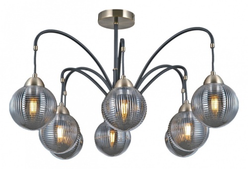 Люстра на штанге ILLUMICO  IL0433-8PSQ-79 BK AB в Нижнем Новгороде