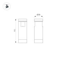 Светильник ART-APRIORI-SPOT-R40-8W Warm3000 (BK, 36 deg, 48V) (Arlight, IP20 Металл, 3 года) в Великом Устюге