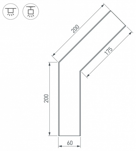 Соединитель угловой L-образный накладной Arlight S-LUX 030138 в Нижнем Новгороде фото 3