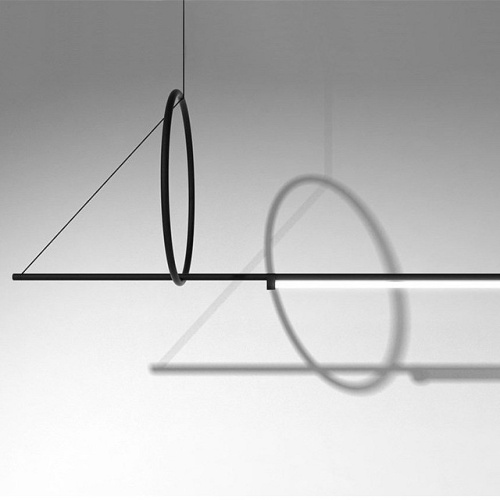 Подвесной светильник Imperiumloft Suspension Cercle Et Trait – Graphite Satine 40.1282-0 в Нижнем Новгороде фото 8