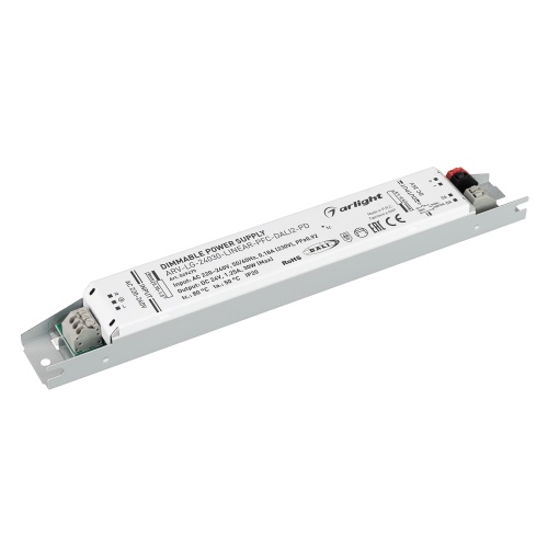 Блок питания ARV-LG-24030-LINEAR-PFC-DALI2-PD (24V, 1.25A, 30W) (Arlight, IP20 Металл, 5 лет) в Нижнем Новгороде фото 2