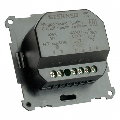 Терморегулятор электромеханический для теплого пола без рамки Stekker Катрин 49741 в Нижнем Новгороде фото 8