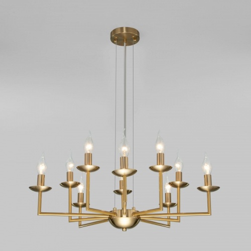 Подвесная люстра Eurosvet Cariso 60150/10 латунь в Нижнем Новгороде фото 4