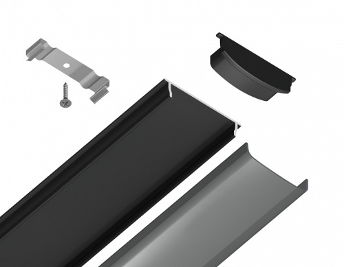 Профиль накладной гибкий Ambrella Light GP GP1600BK/BK в Нижнем Новгороде фото 7