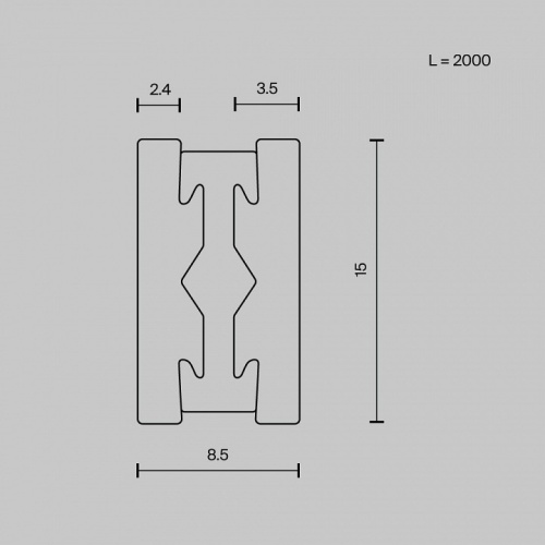 Трек накладной Maytoni Busbar trunkings Flarity TRX154-112BS в Ермолино фото 2