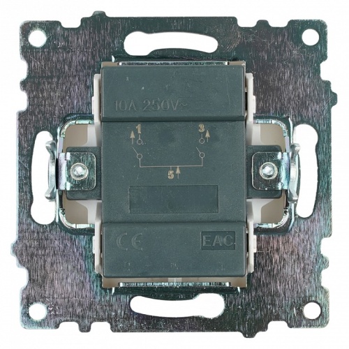 Выключатель двухклавишный без рамки Stekker Катрин 39300 в Нижнем Новгороде фото 4